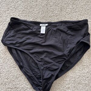 Andie Black High-Waisted Bikini Bottoms